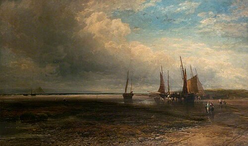 Carting Fish, Mount's Bay, Cornwall, 1882, Edmund Morrison Wimperis
