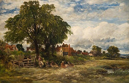 Farm near Brocklehurst, 1890, Edmund Morrison Wimperis