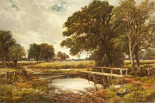 A Hampshire Ford, 1891, Edmund Morrison Wimperis
