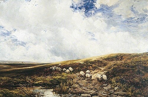 Sheep on the Fells, 1892, Edmund Morrison Wimperis
