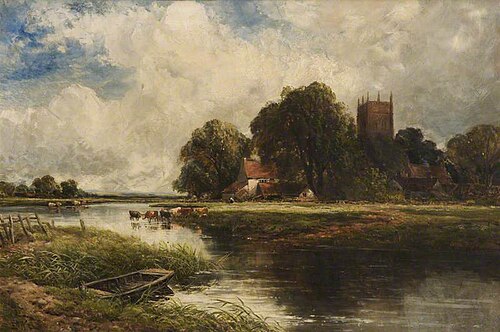 The Ferry, 1894, Edmund Morrison Wimperis