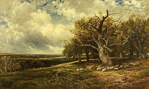Landscape: Across the Valley, 1897, Edmund Morrison Wimperis