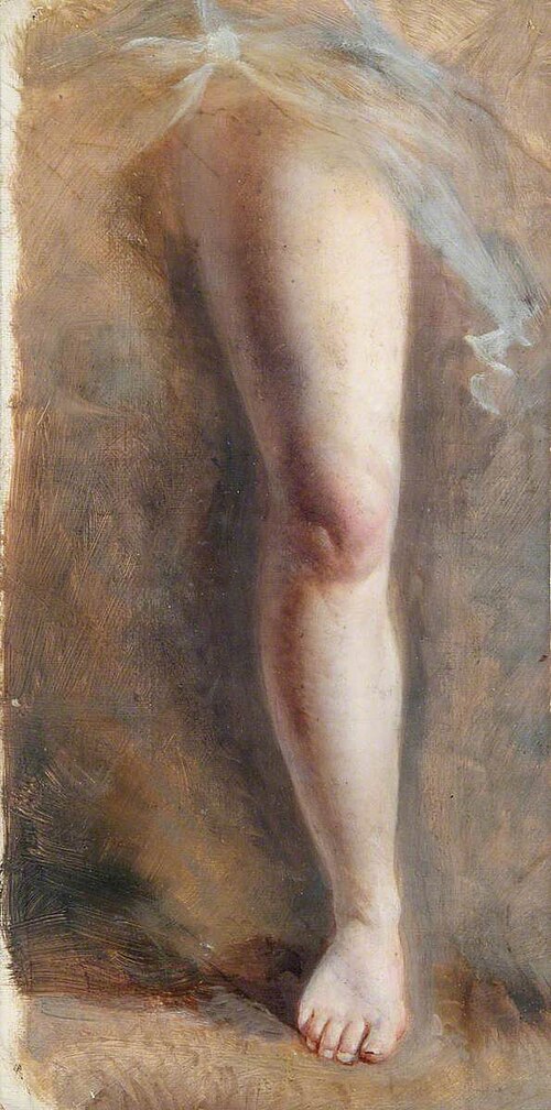 Sketch of Woman's Leg, , Edmund Thomas Parris