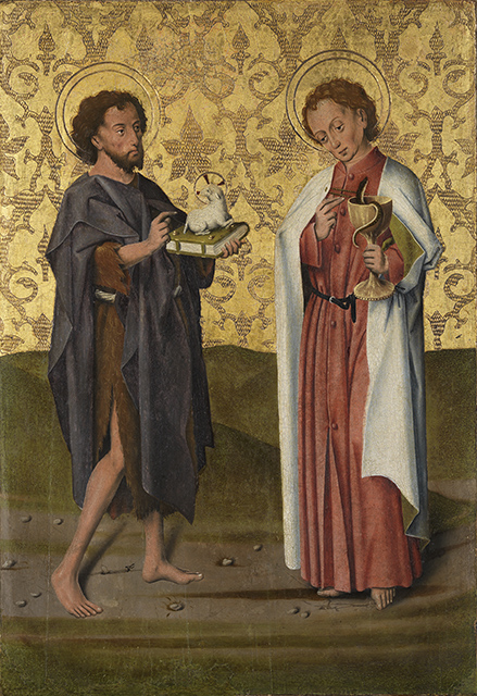 Die Heiligen Johannes der Täufer und Johannes der Evangelist, 1460, Friedrich Herlin