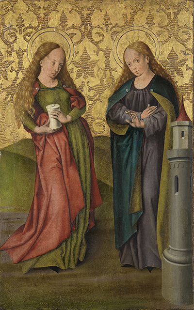 Die Heiligen Magdalena und Barbara, 1460, Friedrich Herlin