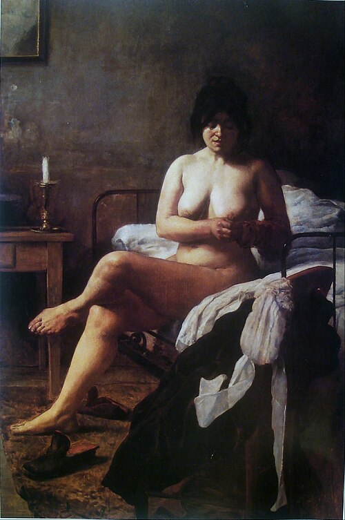 El despertar de la criada, 1887, Eduardo Sívori