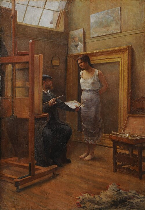 In the workshop, 1891, Eduardo Sívori