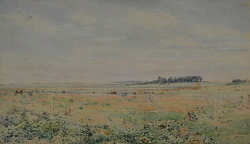Plains or La Porteña Ranch, Moreno, 1899, Eduardo Sívori
