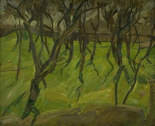 Trees on Christianshavns Vold, 1908, Edvard Weie