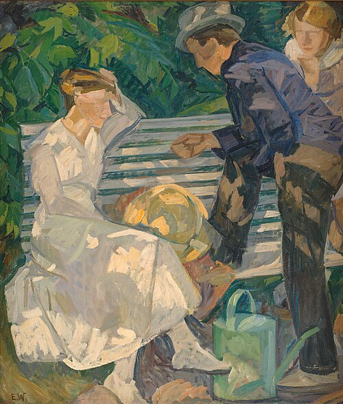 In the Vicar's Garden, Christiansø, 1917, Edvard Weie
