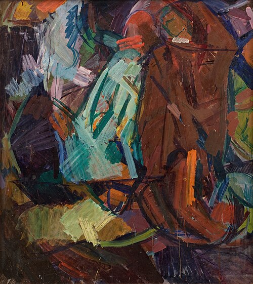 Study after Delacroix's "Dante og Vergil", 1925, Edvard Weie