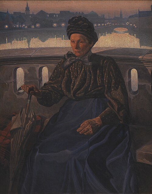 The Artist's Mother, 1908, Edvard Weie