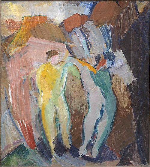 Two Genii. Sketch, 1922, Edvard Weie