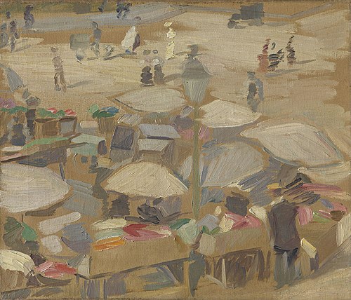 Utsikt over Højbroplads, 1911, Edvard Weie
