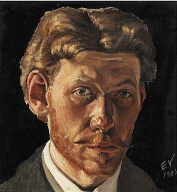 Self-portrait, 1905, Edvard Weie