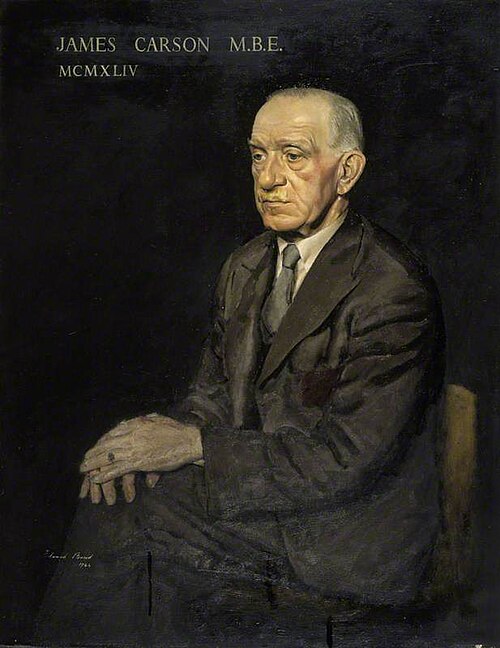 James Carson MBE, 1944, Edward Baird