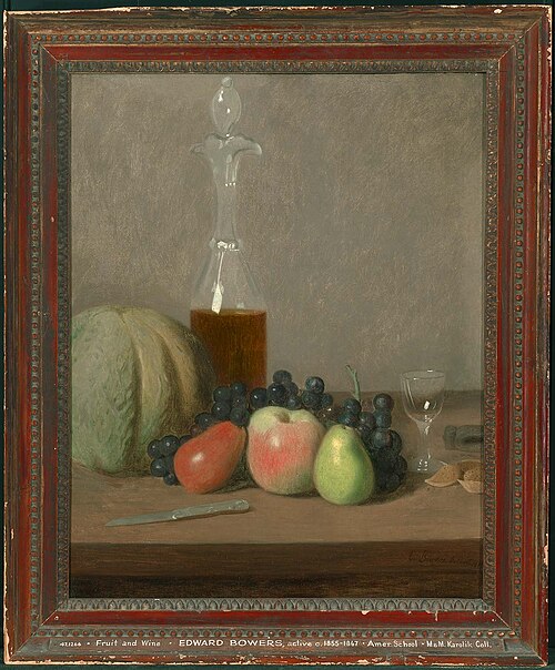 Fruit and Wine, 1865, Edward Bower