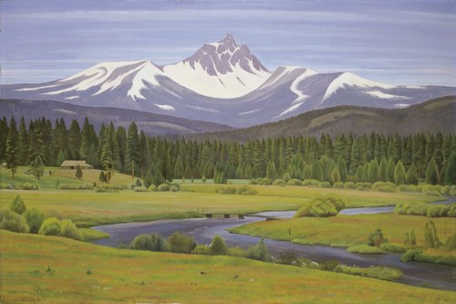 In the Cascade Mountains, 1931, Edward Bruce