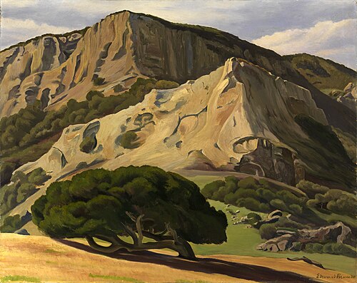 Oaks and Rocks--San Luis Obispo, 1930, Edward Bruce