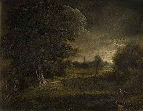 Distant View of Salisbury Cathedral, Wiltshire, , Edward Charles Williams