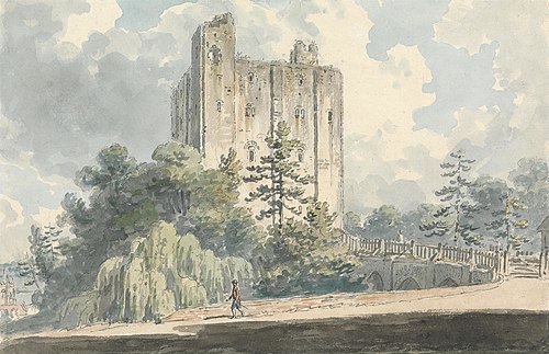 Hedingham Castle, Essex, 1791, Edward Dayes