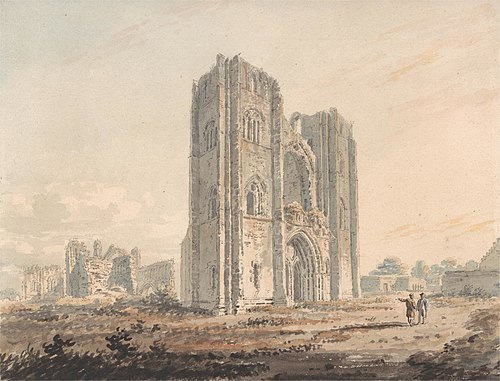 Elgin Cathedral, Moray, 1792, Edward Dayes