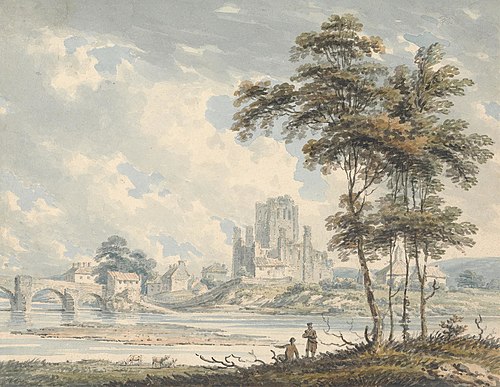 Kelso Abbey, Rosburghshire, 1792, Edward Dayes