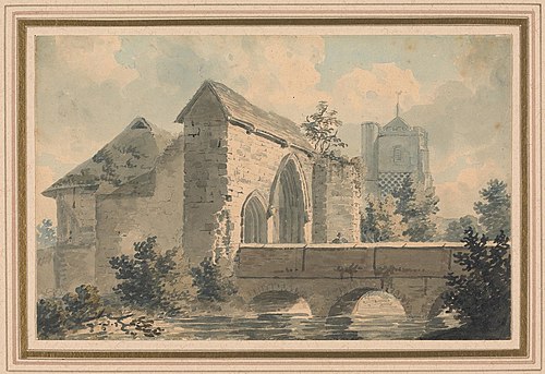 Waltham Abbey, Essex, 1783, Edward Dayes