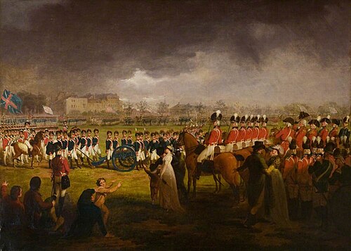 A Review on Woolwich Common, 1800, Edward Dayes