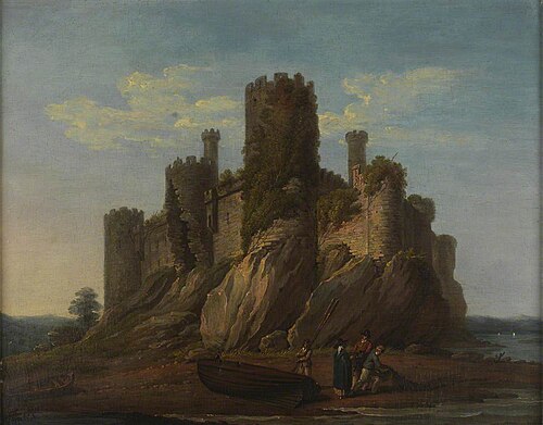 Harlech Castle, 1803, Edward Dayes