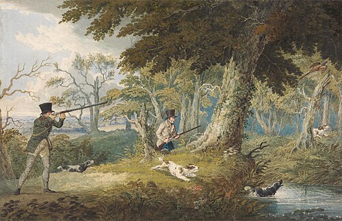 Pheasant Shooting, 1825, Edward Duncan