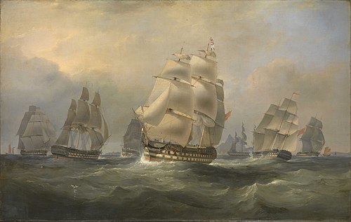 East Indiamen in the China Seas, 1825, Edward Duncan