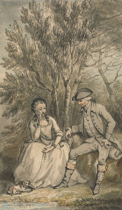 Illustration to A Sentimental Journey: Episode: Maria and her Dog Sylvia, , Edward Edwards