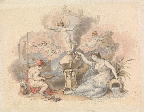 Allegory of Steam, , Edward Francis Burney