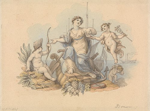 Allegory of Sea Trades, , Edward Francis Burney