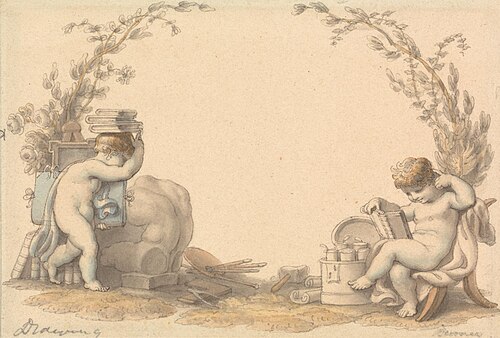 Allegory of Drawing, , Edward Francis Burney