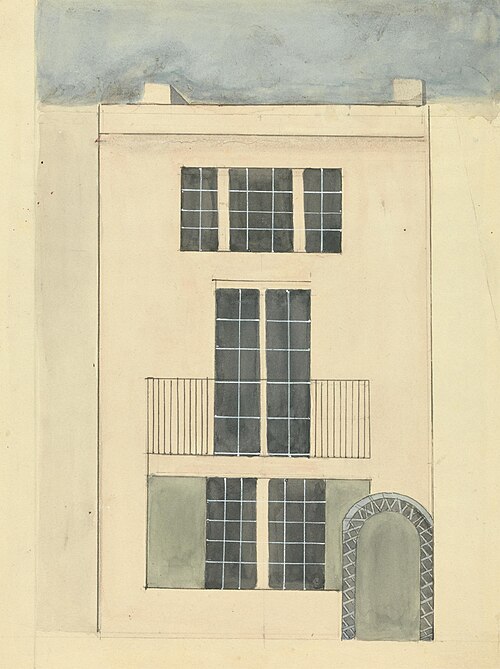 Elevation of a House, , Edward Francis Burney