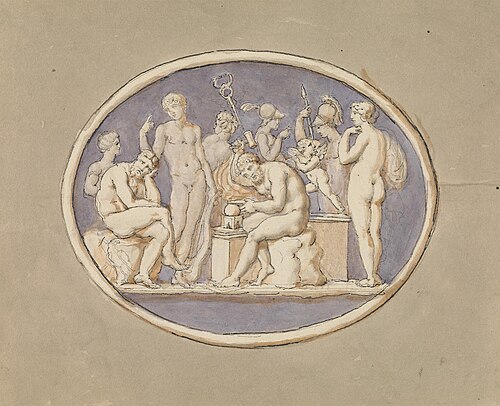 Vulcan and The Gods and Goddesses, , Edward Francis Burney