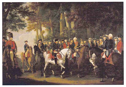 Return from a maneuver of king Frederick the Great. 1784, 1784, Edward Francis Cunningham