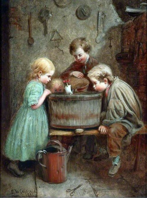 At Play, 1835, Edward Henry Corbould