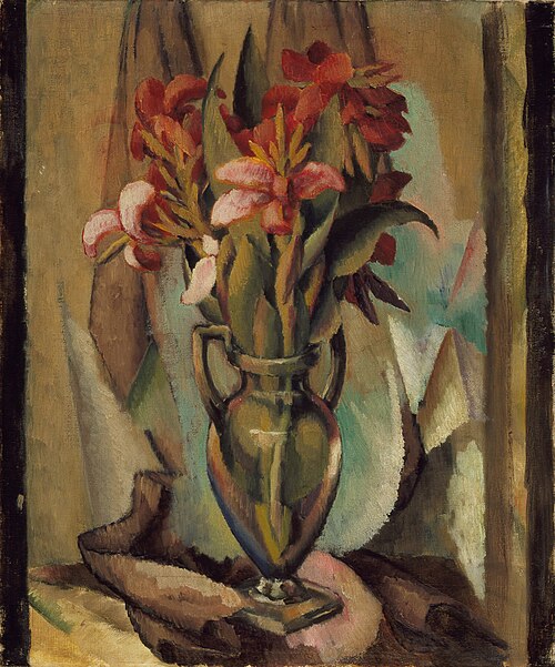 Flowers in a Handled Vase, 1920, Edward Middleton Manigault