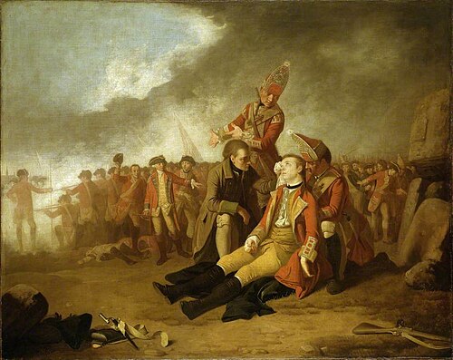 The Death of General Wolfe, 1763, Edward Penny