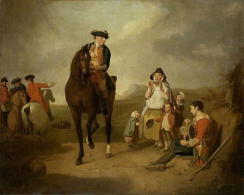 The Marquis of Granby giving Alms to a sick Soldier and his Family, 1764, Edward Penny