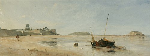 A View of St Malo, 1838, Edward Thomas Daniell