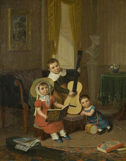 The Young Trio, 1829, Edward Villiers Rippingille