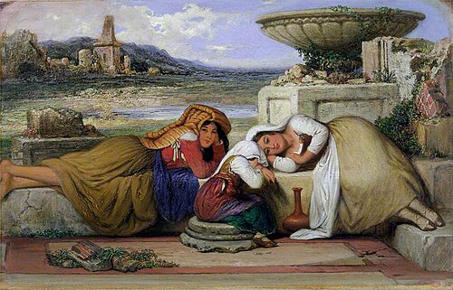 Mendicants of the Roman Campagna, 1840, Edward Villiers Rippingille