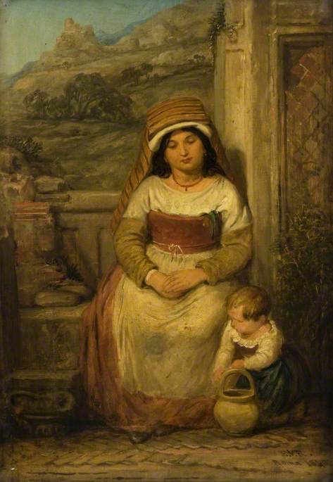 Roman Mother and Child, 1840, Edward Villiers Rippingille