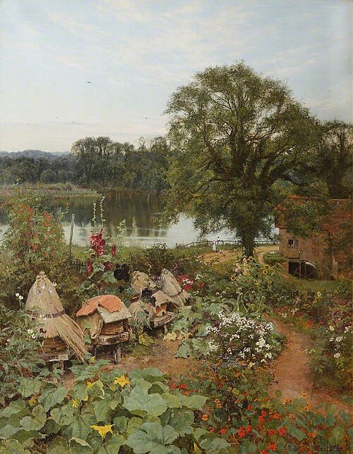 The Miller's Garden, 1892, Edward Wilkins Waite