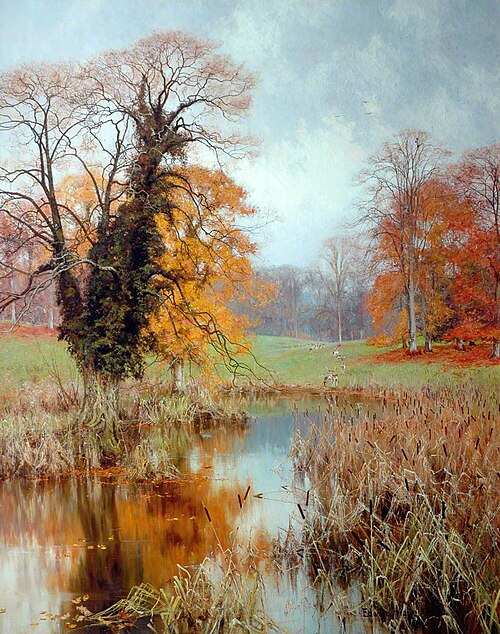 Autumn Colouring (‘When yellow leaves, or none, or few, do hang upon these boughs’), 1894, Edward Wilkins Waite