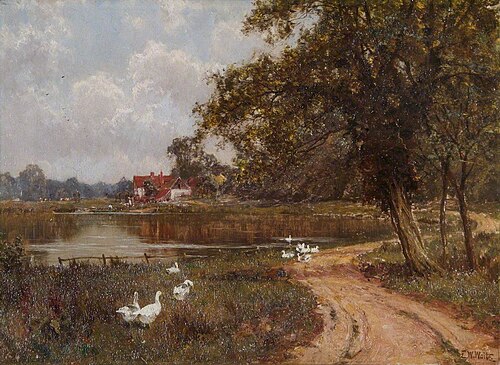 The Mole at Brockham, Surrey, , Edward Wilkins Waite